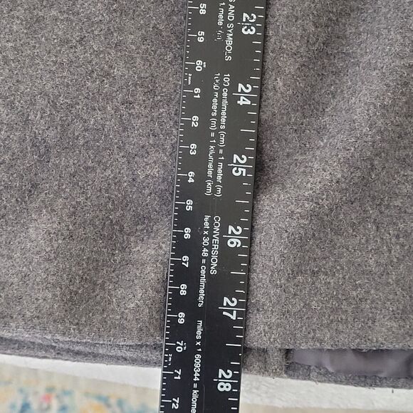 Avenue Gray Wool Blend Double Breasted Peacoat Dark Academia Size 22/24 - Picture 8 of 8